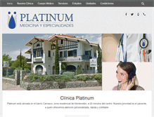 Tablet Screenshot of clinicaplatinum.com